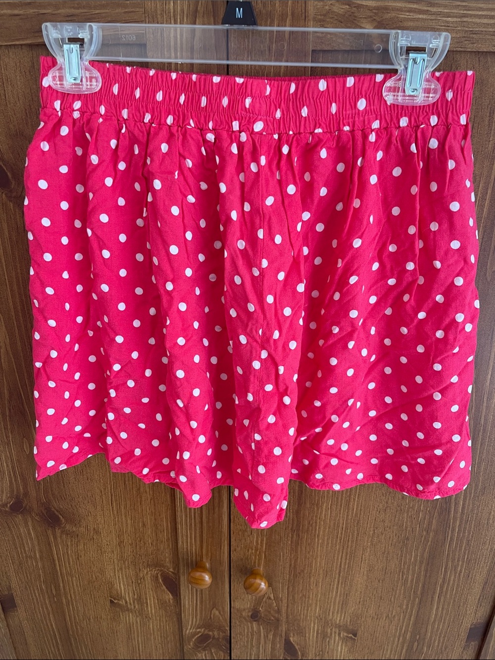 Forever 21 Hot Pink Polka Dot Circle Skirt